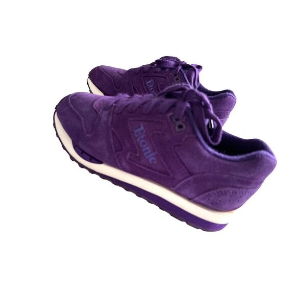 Etonic Lace Up Purple Sneakers Suede Lace Up Size 6.5 - Picture 1 of 11